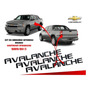 Par De Emblemas Laterales Chevrolet Avalanche 02-13 Cromados