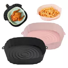 Cesto Forma De Silicone Airfryer Protetor Antiaderente 2un