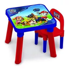 Conjunto Mesinha E Cadeirinha Infantil Patrulha Canina