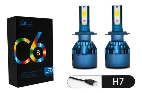 Kit Led 2pz C6 Delux H7 H11 9005 9006 76w Auto Hiperled  Foto 2