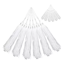 Pingente De Seda Tassel Franja- 100 Unidades- Branco Cristal