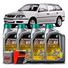 Kit Troca De Oleo Vw Parati G3 Giii 1.0 8v 16v 5w40 Petronas