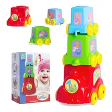 Brinquedo Educativo Didátivo Trenzinho De Montar Super Toys