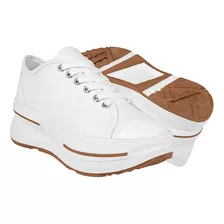 Tenis Casuales Dama Stylo 9311 Textil Blanco