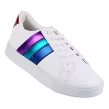 Tenis Mujer Casual Blanco Stfashion 08703803