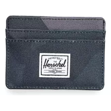 Billetera De Hombre Herschel Charlie Delgado Negro Camo