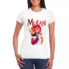 Playera Alusiva A Mulan Y Mushu