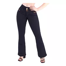 Jeans Dama Pantalones Mujer H2o Colombianos Acampanado Push