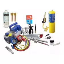 Kit Ferramentas Refrigeração : Bomba De Vácuo + Manifold