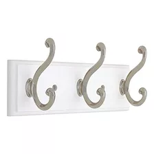 Liberty Perchero De Pared Con 3 Ganchos Decorativos, 10 PuLG