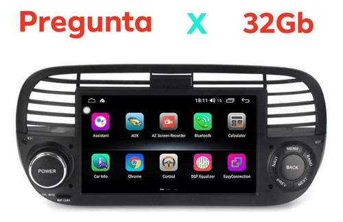 Estereo Fiat 500 Pantalla Android Radio Wifi Gps Bt Touch Foto 2