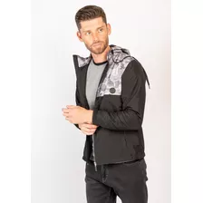 Campera Hombre Negro Pato Pampa Canelon Rever Agapanthus 