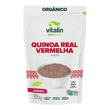 Quinoa Real Vermelha Em Flocos Orgânica Vitalin Pouch 120g