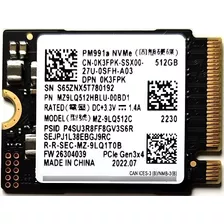 Ssd Samsung M.2 Nvme 512g 2230 Pcie Gen3 X4 