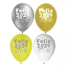 Balões Personalizados( 20 Bexigas Feliz 2024 )envio Imediato