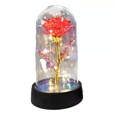 Decoracion Led - Flor Rosa De Cristal San Valentin Dia Madre