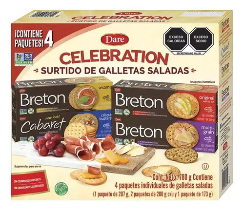 Dare Surtido De Galletas Saladas 780 G Ctc