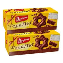 Kit 2 Pao De Mel Cobertura Chocolate Ao Leite 240g Bauducco