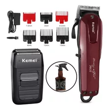 Promoção Kemei Km 2600 + Shaver Km 1102 Elétricas Bivolt