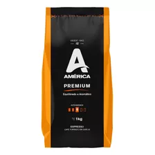 Café Torrado Em Grãos Espresso América Premium Pacote 1kg