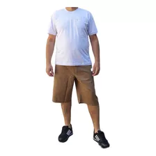 Uniforme Cdp Bermuda Sarja E Camiseta 30.1 Penteada P/ Preso