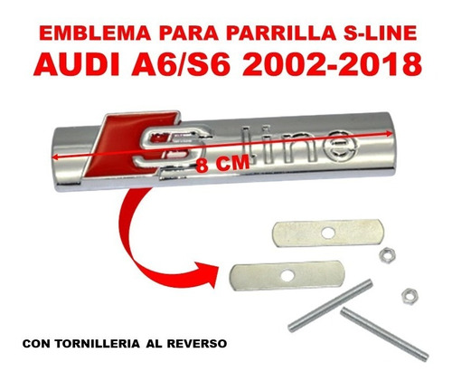 Emblema Para Parrilla S-line Audi A6/s6 2002-2018 Foto 3