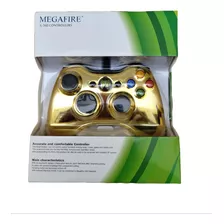 Control Alámbrico Xbox 360 Megafire Dorado
