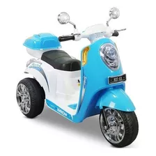 Kidzone Moto Mini Retro 6v Vespa 3 Años Azul Bateria Xtr C