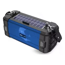 Radio Linterna Recargable Con Bluetooth Fm Ranura Sd Solar 