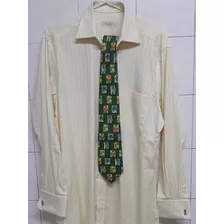 Camisa Zegna Nova Amarela Su Misura M C Abotoaduras 