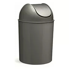 Umbra Mezzo 2.5-gallon Swing-top Waste Can, Nickel