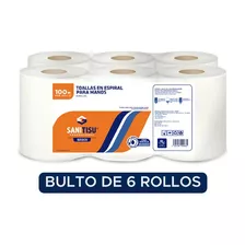 Toalla En Rollo Para Manos Toallin Espiral X 6 Rollos