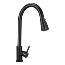 Torneira Gourmet Monocomando Premium Com Extensor Preta Acabamento Aço Inox Preto Cor Aço Inox Preto