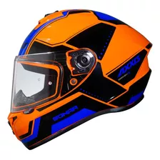 Casco De Moto Axxis Draken Sonar C4 Naranja Brillo