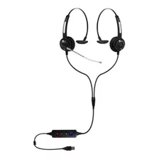 Headset Mono Usb - Cabo Y C/ 02 Fones - Htu 300 Voip - Topus