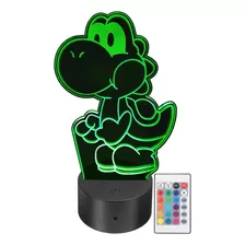 Lámpara Led Decorativa Yoshi Rgb Personalizada