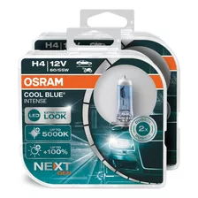 Luces H4 Osram Cool Blue Intense 5000k Altabaja X4 (2 Pares)