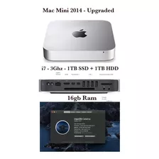 Mac Mini 2014 I7 3ghz 16gb Ssd 1tb + 1tb Hdd Clases/trabajo