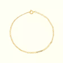 Pulseira Piastrine Guti Fina 20 Cm Banho De Ouro 18k Moda