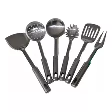 Set X6 Combo Utensillos De Cocina Acero Inoxidable