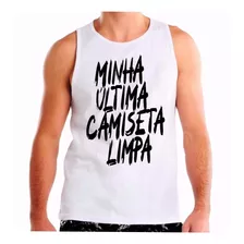 Kit 10 Camisetas Regatas Atacado Brechó Frases Engraçadas