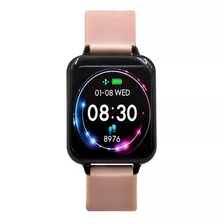 Smartwatch Haiz B57 1.3 Caixa Preta, Pulseira Rosa