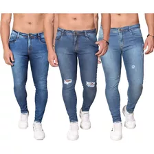 Kit 2 Calça Jeans Premium Super Skinny Americana Elastano 