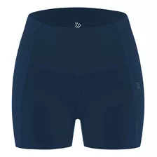 Short Corto Mujer Vibrant Sportfitness Azul Oscuro