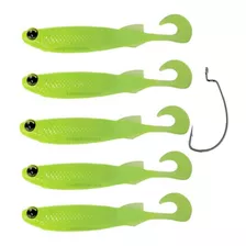 Isca Soft E-shad 12cm Monster 3x + Anzol De Brinde