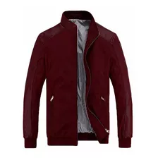 Calidad Chaqueta Hombre Cuero Sintetico Drill Ropa Colombia