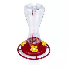 Bebedero Colibríes 4 Flores Transparente 470ml Alimentador