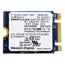 Ssd M2 256gb Western Digital Pcie Gen3x2 P/n:0ngp80