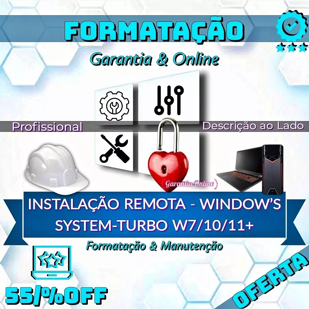Instalação Remota Formatação Windows Pc Computador Notebook