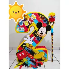 Piñata Cumpleaños Tematica Mickey Mouse Numero 2 